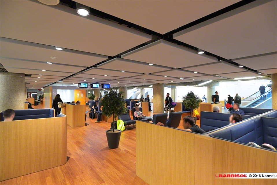 опънат таван Barrisol, изпълнен с акустични платна